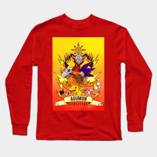 digimon agumon evolution Long Sleeve T-Shirt